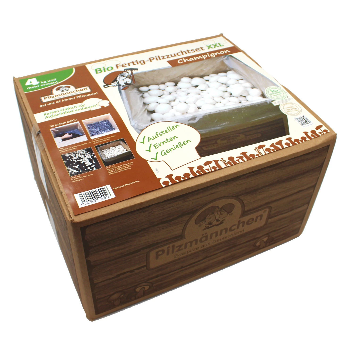 Bio Fertig-Pilzzuchtset Champignon – Bild 2