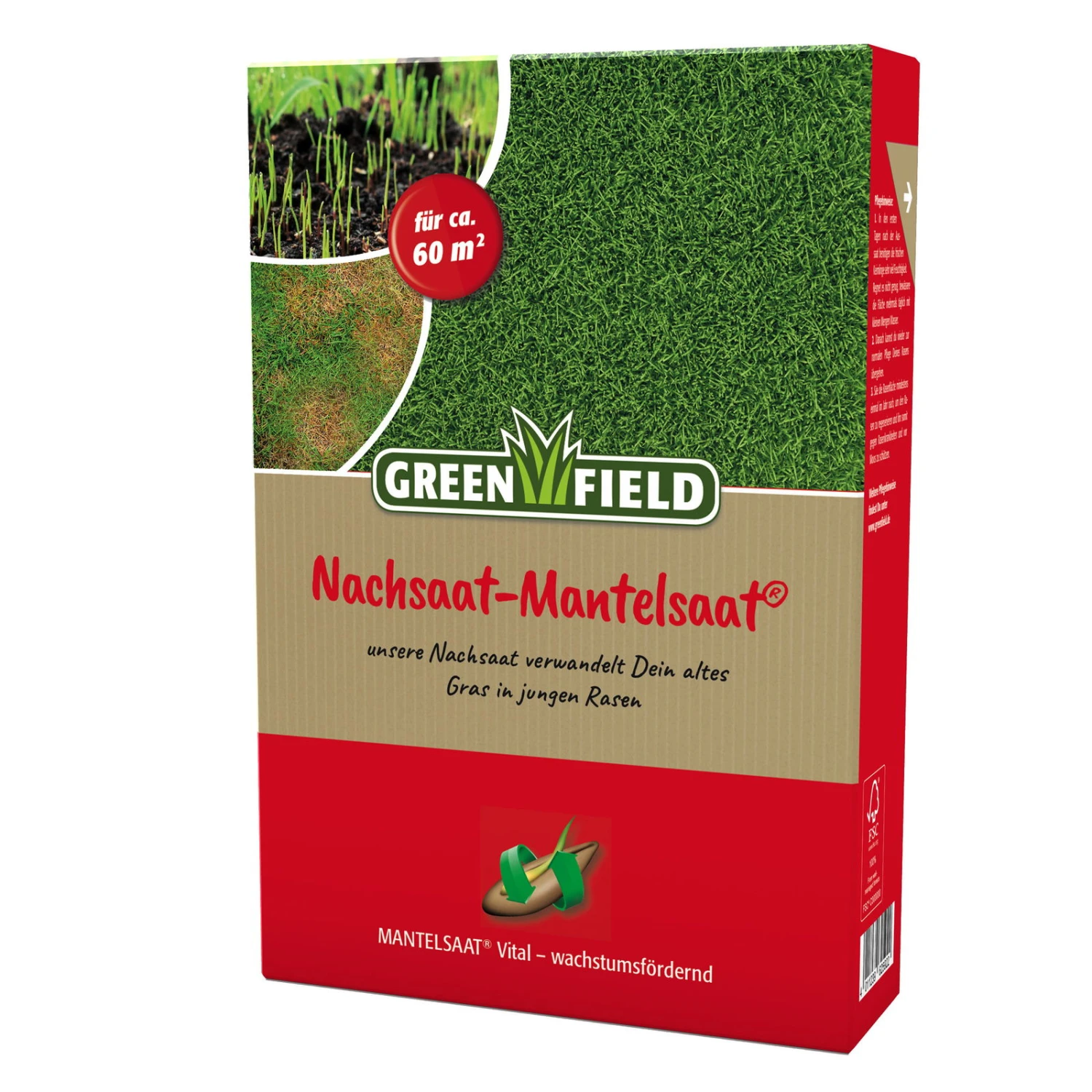 Rasensamen Für Nachsaat-Mantelsaat, 1 Kg