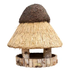 Kölle Vogelhaus „Föhr“ Klein Mit Reetdach, Birke Natur, 68 Cm Hoch