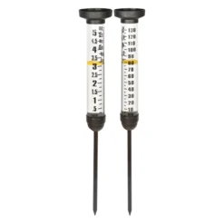 Regenmesser, Schwarz, Kunststoff, 12 X 12 X 105 Cm, 0,29 Kg